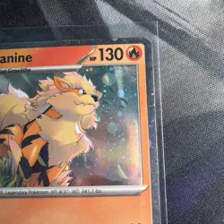 Pokemon TCG Arcanine SVP Black Star Promos SVP011 Holo Promo Cosmos Holo Rare - Image 3