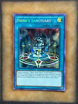 Yugioh Fiend's Sanctuary LCKC-EN030 Secret Rare NM - Image 1