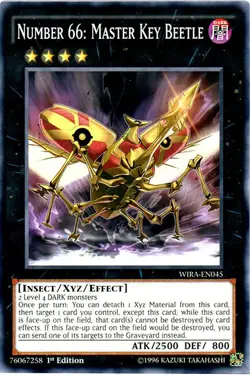1x (NM) Number 66: Master Key Beetle - WIRA-EN045 - Common - 1st Edition YuGiOh - Image 1