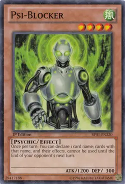 1x (EX) Psi-Blocker - BP01-EN220 - Starfoil Rare - 1st Edition YuGiOh - Image 1