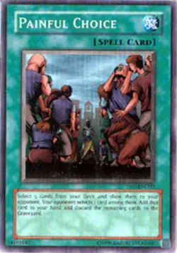 1x (HP) Painful Choice - DB1-EN033 - Common - Unlimited Edition YuGiOh - Image 1