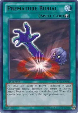1x (NM) Premature Burial - BP01-EN040 - Rare - 1st Edition YuGiOh - Image 1