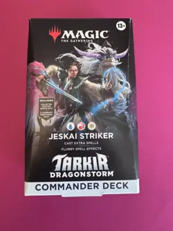 MTG Tarkir: Dragonstorm Jeskai Striker Commander Deck, New, Factory Sealed - Image 1