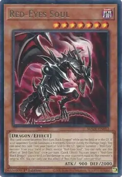1x (NM) Red-Eyes Soul - MAZE-EN012 - Rare - 1st Edition YuGiOh - Image 1