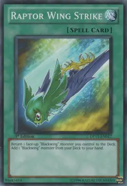 1x (NM) Raptor Wing Strike - DP11-EN017 - Common - 1st Edition YuGiOh - Image 1