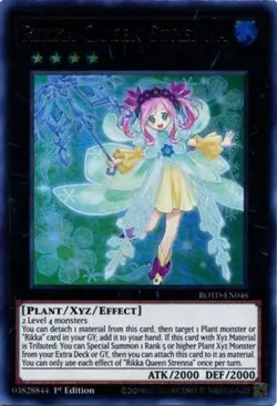 1x (EX) Rikka Queen Strenna - ROTD-EN046 - Ultra Rare - 1st Edition YuGiOh - Image 1
