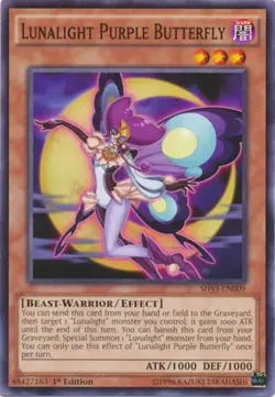 1x (NM) Lunalight Purple Butterfly - SHVI-EN009 - Common - 1st Edition YuGiOh - Image 1