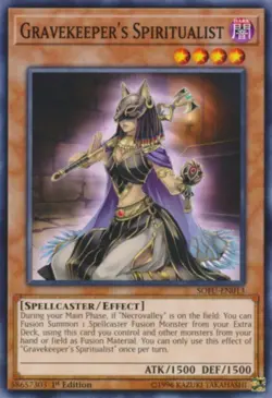 1x (EX) Gravekeeper's Spiritualist - SOFU-EN013 - Common - 1st Edition YuGiOh - Image 1