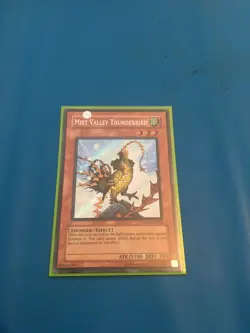 YUGIOH Secret Rare Mist Valley Thunderbird HA01-EN004 - Image 1
