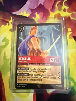 Disney Lorcana Hercules-Mighty Leader Character 118/204 Hercules - Image 1