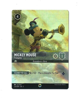Disney Lorcana TCG Enchanted Foil EN3 220/204 Mickey Mouse Trumpeter - Image 1