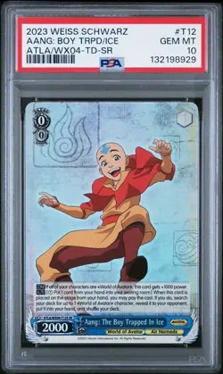 2023 Weiss Schwarz Avatar: The Last Airbender AANG: BOY TRAPPED IN ICE PSA 10 - Image 1