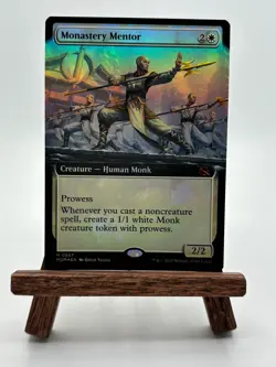 Foil Monastery Mentor (Extended Art) - MOM 0347 MTG Magic The Gathering - Image 1