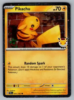 Pikachu Pokemon Day 2026 051/162 Holo Miscellaneous Cards & Products Pokemon NM - Image 1