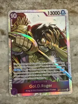Gol. D. Roger (SR) OP13-064 One Piece Card Carrying On His Will English - Image 1