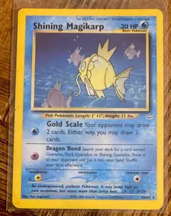 2001 POKEMON NEO REVELATION SHINING MAGIKARP HOLO CARD 66/64 BASIC 30 HP - Image 1