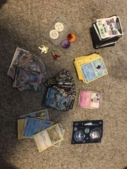 Pokemom Card Lot, Ultra Rares, Pins, Counters, Stickers, Code Cards 653569537625 - Image 1