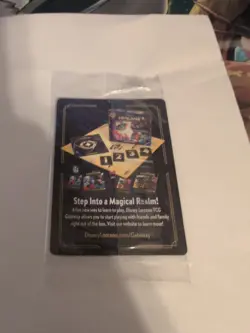 New Disney Lorcana D23 2025 Gold Member Exclusive Gift Iago 8in Foil Promo Card - Image 2