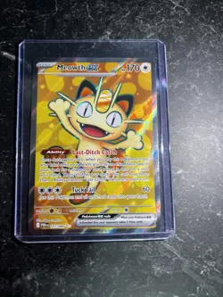 Pokemon Meowth EX Full Art Holo Card 170 HP 107/088 Last-Ditch Catch - Image 1