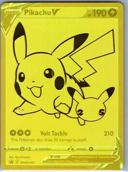Pikachu V SWSH145 SWSH: Sword & Shield Promo Cards - Pokemon Card - NM - Image 1