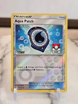 Pokemon TCG Aqua Patch 119/145(League Cup)[Staff]League & Championship Cards LP - Image 1