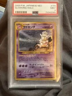 Pokemon 2000 JPN Neo #199 Slowking-Holo Card PSA 9 - Image 1