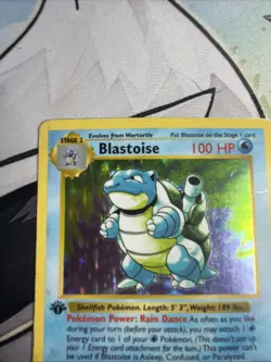 Pokemon Cards: Base Set 1st Edition Rare Holo: Blastoise 2/102 - Image 2