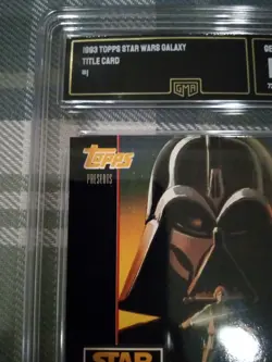 💎 Star Wars Galaxy 1993 Topps GMA Grade 10 GEM Title Card Darth Vader #1 Card - Image 3