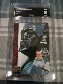 💎 Star Wars Galaxy 1993 Topps GMA Grade 10 GEM Villains Darth Vader #62 Card - Image 1