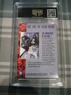 💎 Star Wars Galaxy 1993 Topps GMA Grade 10 GEM Villains Darth Vader #62 Card - Image 5
