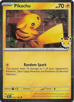 Pikachu (Pokemon Day 2026) Common Miscellaneous Cards & Products 051/162 NM - Image 1