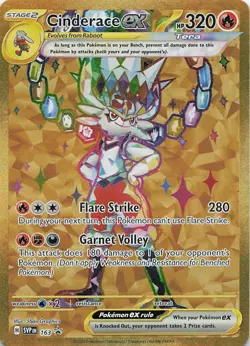 Cinderace ex Promo SV: Scarlet & Violet Promo Cards 163 NM - Image 1