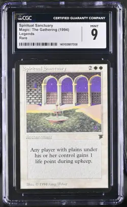 SPIRITUAL SANCTUARY Legends Rare Reserved List CGC 9 MTG [Nostalgium] - Image 1