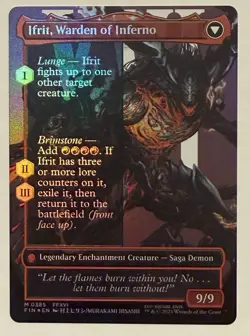 Clive, Ifrit's Dominant Borderless Foil - Mythic - Final Fantasy MTG - Image 2
