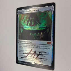 SIGNED FOIL AGATHA'S SOUL CAULDRON WIDLS OF ELDRAINE JASON A. ENGLE NM MTG - Image 4
