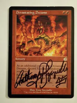 Magic The Gathering - 1x Signed Devastating Dreams (mtg) Torment - 3 avail - Image 1