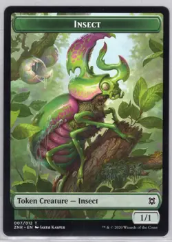 1x Insect Token - Zendikar Rising - Near Mint - Image 1