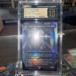 CGC Pristine 10 Sephiroth, Fabled SOLDIER 317 Foil MTG Final Fantasy Alt Art - Image 1