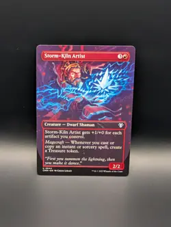 MTG - Storm-Kiln Artist - BORDERLESS - Creature (Dwarf Shaman) - CMM #644 - UC - Image 1
