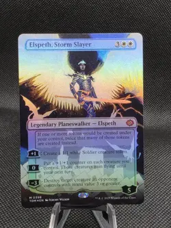MTG - [FOIL] Elspeth, Storm Slayer (Borderless) - Tarkir: Dragonstorm - Image 1