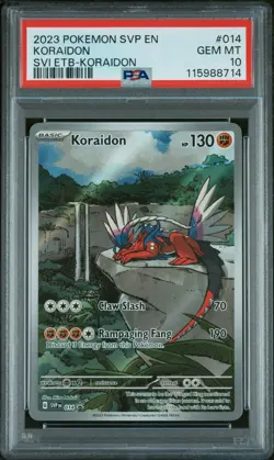 2023 Pokemon Black Star Promo #014 Koraidon Svi Etb PSA 10 - Image 1