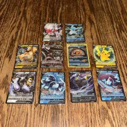 Full Art Pokemon Card Lot Of 10 Dragonite, Pikachu, Umbreon - Image 1
