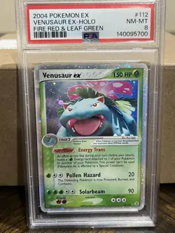 Pokemon PSA 8 Near Mint Venusaur Ex Holo 112/112 Fire Red & Leaf Green - Image 1