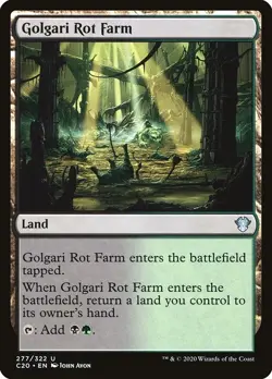 Magic the Gathering MTG Golgari Rot Farm (249) Commander 2020 LP - Image 1