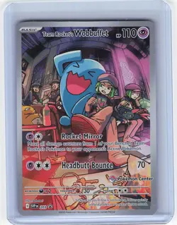 Team Rocket's Wobbuffet Promo Scarlet & Violet Promos Pokemon Card [NM] #203/150 - Image 1