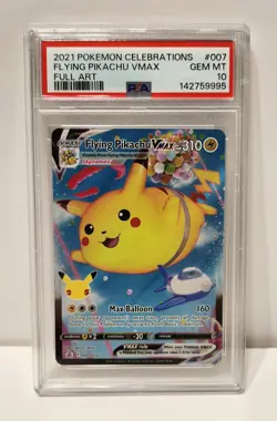 2021 Pokemon Celebrations Lot of 2 PSA 10 Cards: Flying & Surfing Pikachu VMAX - Image 2