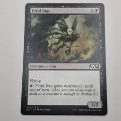 MTG: Fetid Imp 098/274 - M21 Core Set 2021 Black Common - Image 1