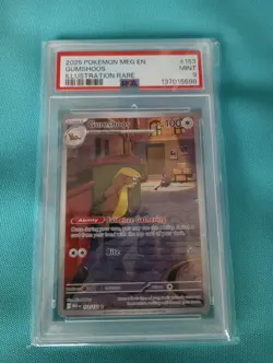 2025 Pokemon Mega Evolution Gumshoos Illustration Rare #153/132 PSA 9 - Image 1