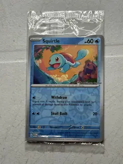 Pokemon Center ETB Stamped Squirtle Promo 007/165 151 Sealed! - Image 1