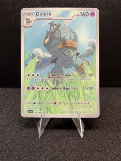 Pokemon Golurk 123/086 Sv: Black Bolt Holo Illustration Rare 160 HP 200 Attack - Image 1